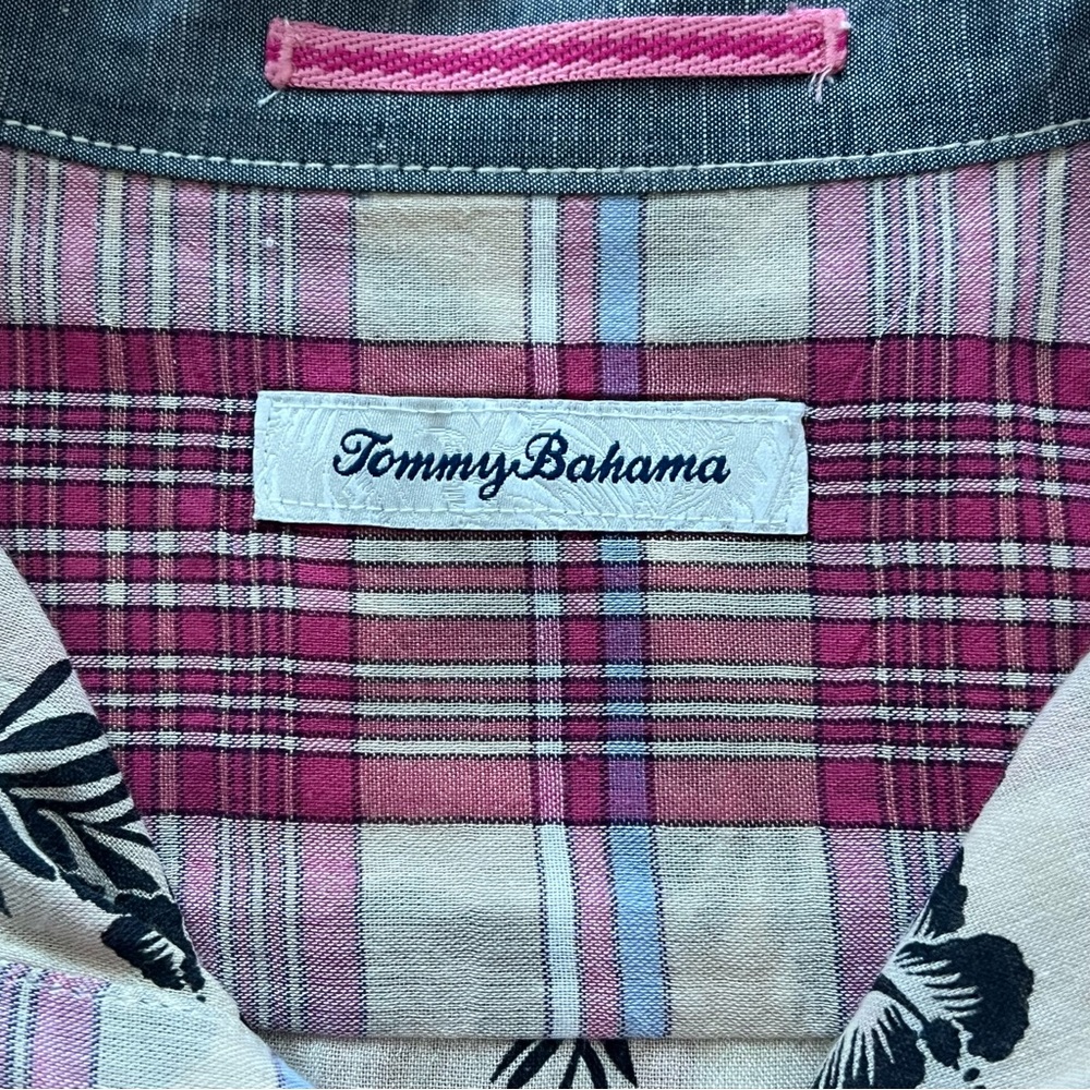Tommy Bahama - Palapa Plaid Button Down Tropical - Size L - Picture 12 of 14